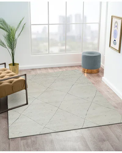 Obeetee Hand Tufted Meher Wool Rug In Gray