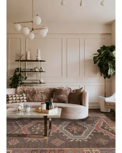 Obeetee Hand Tufted Noble Wool Rug In Brown