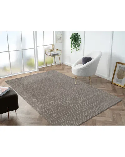 Obeetee Hand Tufted Nomad Wool Rug In Brown