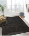 Obeetee Hand Tufted Nomad Wool Rug In Gray