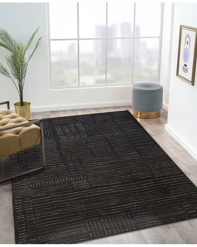 Obeetee Hand Tufted Nomad Wool Rug In Gray