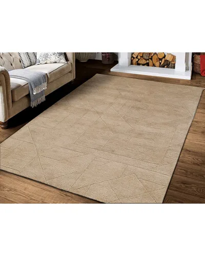 Obeetee Hand Tufted Quartz Wool Rug In Brown
