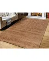 Obeetee Hand Tufted Quartz Wool Rug In Brown