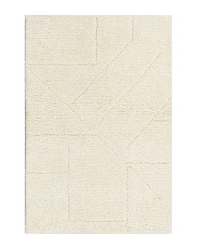 Obeetee Hand Tufted Quartz Wool Rug In White
