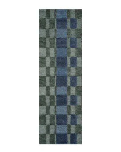 Obeetee Hand Tufted Requiem Wool Rug In Blue