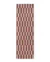 Obeetee Hand Tufted Retro Wool Rug In Red