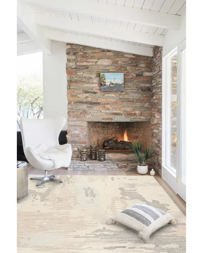 Obeetee Hand Tufted Shadows Wool Rug In Brown
