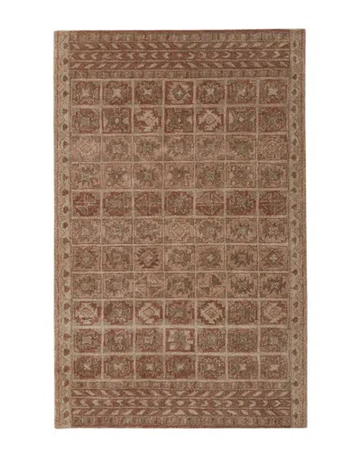 Obeetee Hand Tufted Timeless Wool Rug In Brown