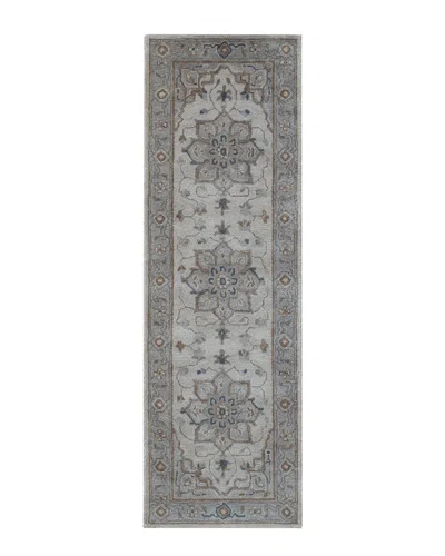 Obeetee Hand Tufted Timeless Wool Rug In Gray