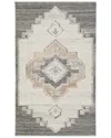 Obeetee Hand Woven Leah Wool Rug In Gray