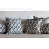 Obeetee Isla Cotton Piped Edges Throw Pillow In Blue