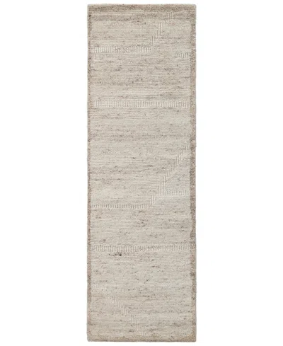 Obeetee Manali Ellora 2'6" X 8' Runner Area Rug In Brown