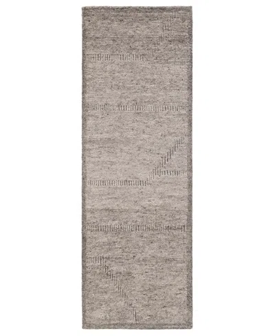 Obeetee Manali Ellora 2'6" X 8' Runner Area Rug In Brown