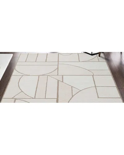 Obeetee Mid-century Wool Rug In Neutral