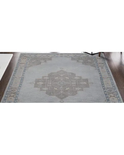 Obeetee Noble Wool Rug In Blue