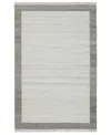 Obeetee Nu Maison Soft Border 3'x5' Area Rug In Gray