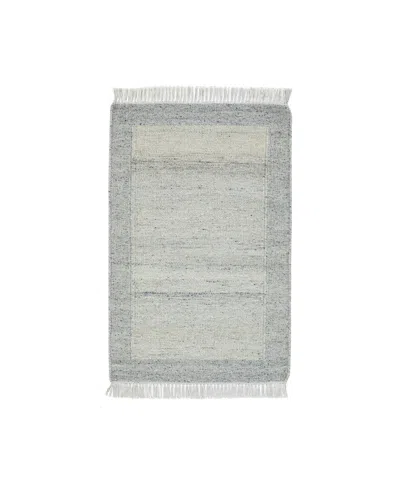 Obeetee Nu Maison Soft Border 7'9"x9'9" Area Rug In Gray