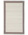 Obeetee Nu Maison Soft Border 8'10"x10' Area Rug In Brown