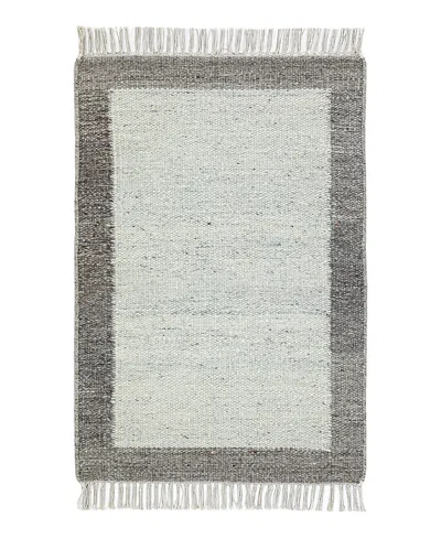 Obeetee Nu Maison Soft Border Area Rug,2'0x3'0 In Gray