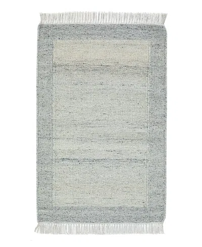 Obeetee Nu Maison Soft Border Area Rug,2'0x3'0 In Gray
