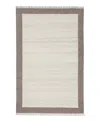 Obeetee Nu Maison Soft Border Area Rug,6'0x9'0 In Brown