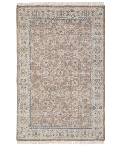 Obeetee Palace Aisha 7'9"x9'9" Area Rug In Brown