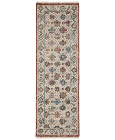 Obeetee Palace Dahlia 2'6" X 8' Runner Area Rug In Brown