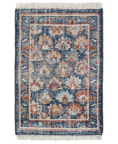 Obeetee Palace Floral 2'x3' Area Rug In Blue