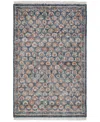 Obeetee Palace Floral Area Rug,7'9x9'9 In Blue