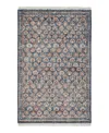 Obeetee Palace Floral Area Rug,7'9x9'9 In Blue