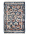 Obeetee Palace Floral Rug Collection In Blue