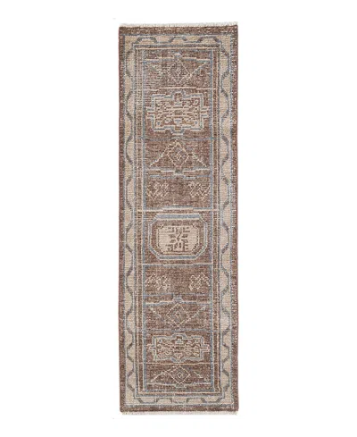 Obeetee Palace Vine Palace Vine Area Rug, 2'6 X 8' In Brown