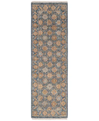 Obeetee Palace Zohra 2'6" X 8' Runner Area Rug In Green