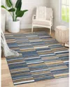 Obeetee Plaza Rug In Blue