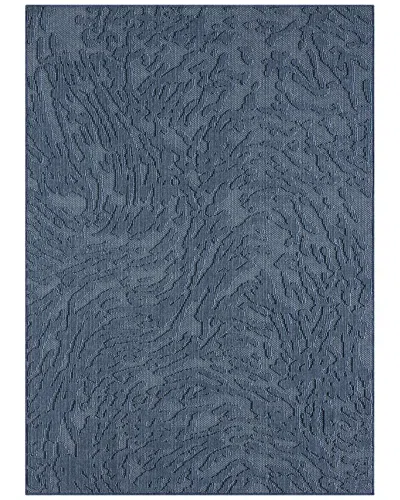 Obeetee Power Loomed Nimes Rug In Blue