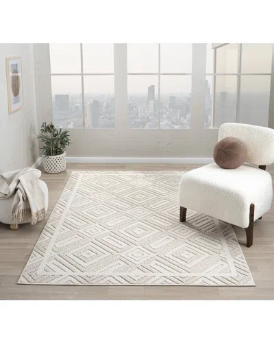 Obeetee Power Loomed Nimes Rug In White