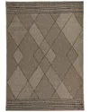 Obeetee Power Loomed Sol Rug In Brown