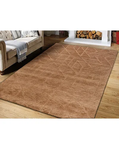 Obeetee Quartz Wool Rug In Red
