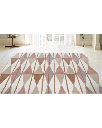 Obeetee Retro Wool Rug In Red