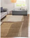 Obeetee Salina Wool Rug In Brown
