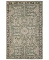 Obeetee Shirin Dahlia 5'x8' Area Rug In Gray