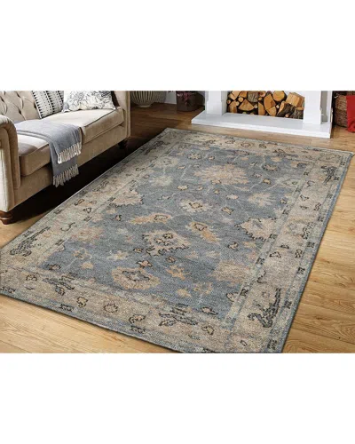 Obeetee Shirin Wool Rug In Blue
