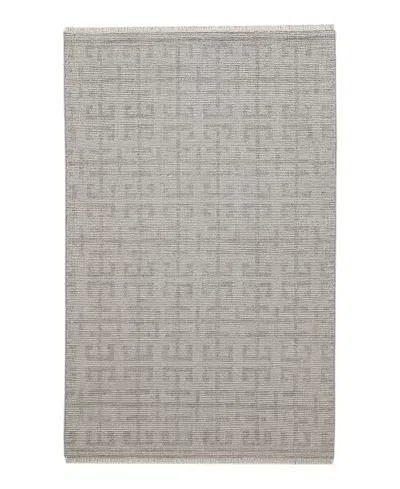 Obeetee Sienna Row Area Rug,5'0x8'0 In Gray