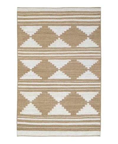 Obeetee Sona Idris Area Rug,5'0x8'0 In Brown
