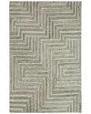 Obeetee Table Tufted Dunes Wool Rug In Brown