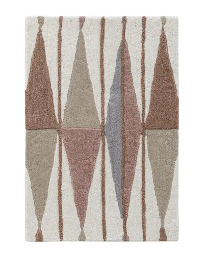 Obeetee Table Tufted Retro Wool Rug In Multi