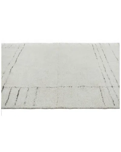 Obeetee Table Tufted Turin Wool Rug In White