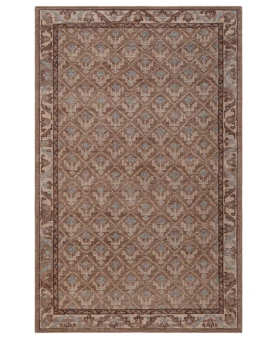 Obeetee Tuscany Bouti 5' X 8' Area Rug In Brown