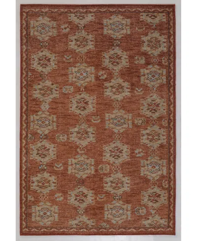 Obeetee Tuscany Evelyn 2'6"x8' Runner Area Rug In Red
