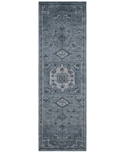 Obeetee Tuscany Mariyah 2'6" X 8' Runner Area Rug In Blue